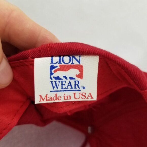 ✅VTG Dodge Truck Baseball Cap Trucker Snapback Hat Red Made✅USA OSFA Lion Wear - Picture 3 of 8